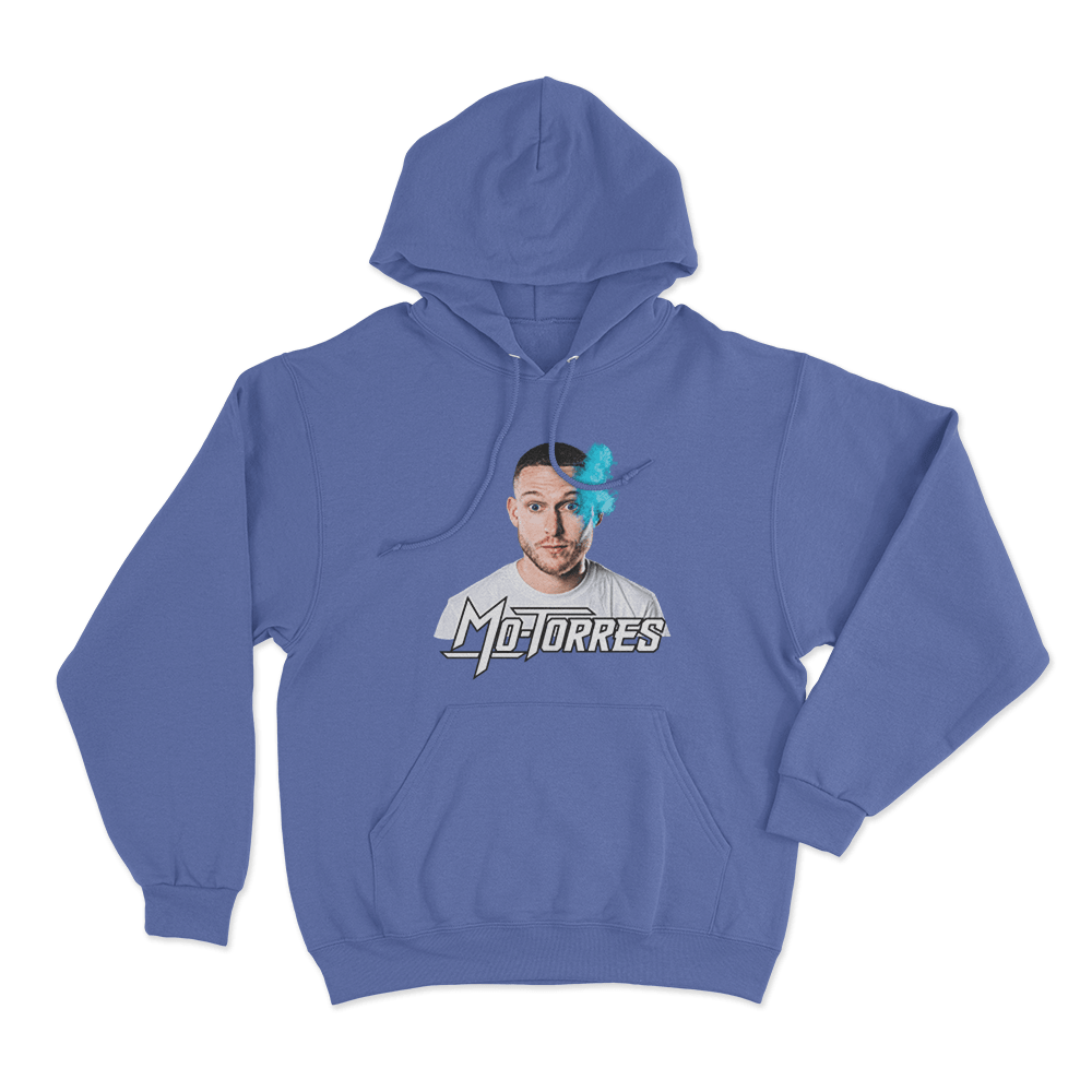 Mo-Torres Portrait Unisex Hoodie Blue Mo Torres Portrait Unisex Hoodie Blue