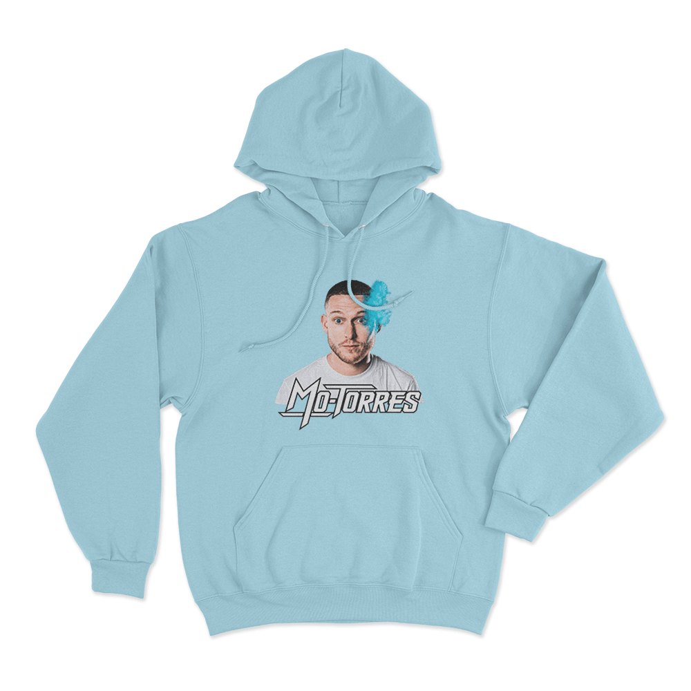 Mo-Torres Portrait Unisex Hoodie Sky Blue Mo Torres Portrait Unisex Hoodie Sky Blue