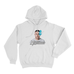 Mo Torres Portrait Unisex Hoodie White