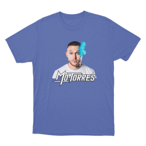 Mo Torres Portrait Unisex T Shirt Blue